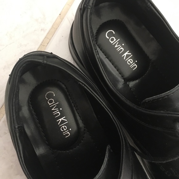 Men’s Calvin Klein Black Leather Dress Shoe
